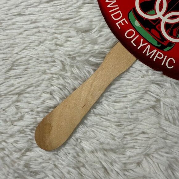 Vintage Double-Sided Coca-Cola x BLAZE 1996 Atlanta Paralympic Games Fan - Picture 9 of 10